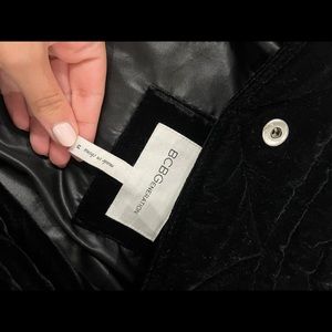 Black BCBG velvet coat